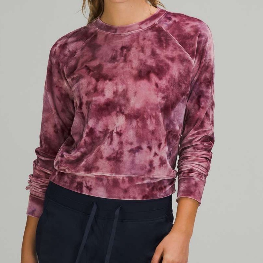 Lululemon crew Velour Warm Down color Interstellar Cassis Multi size 8 - Picture 1 of 6
